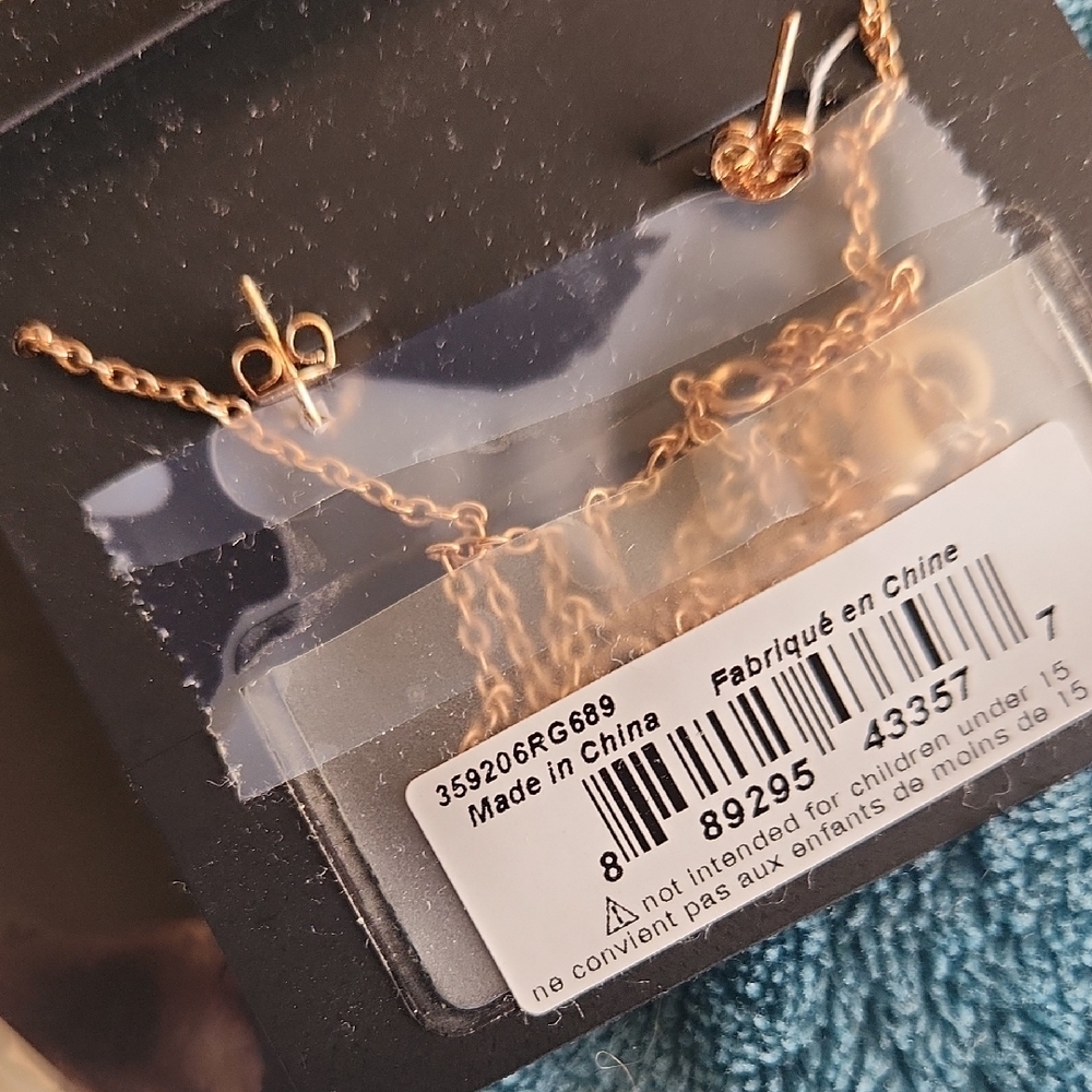 Coach Gold Necklace with Crystal Accents - Picture 5 of 5